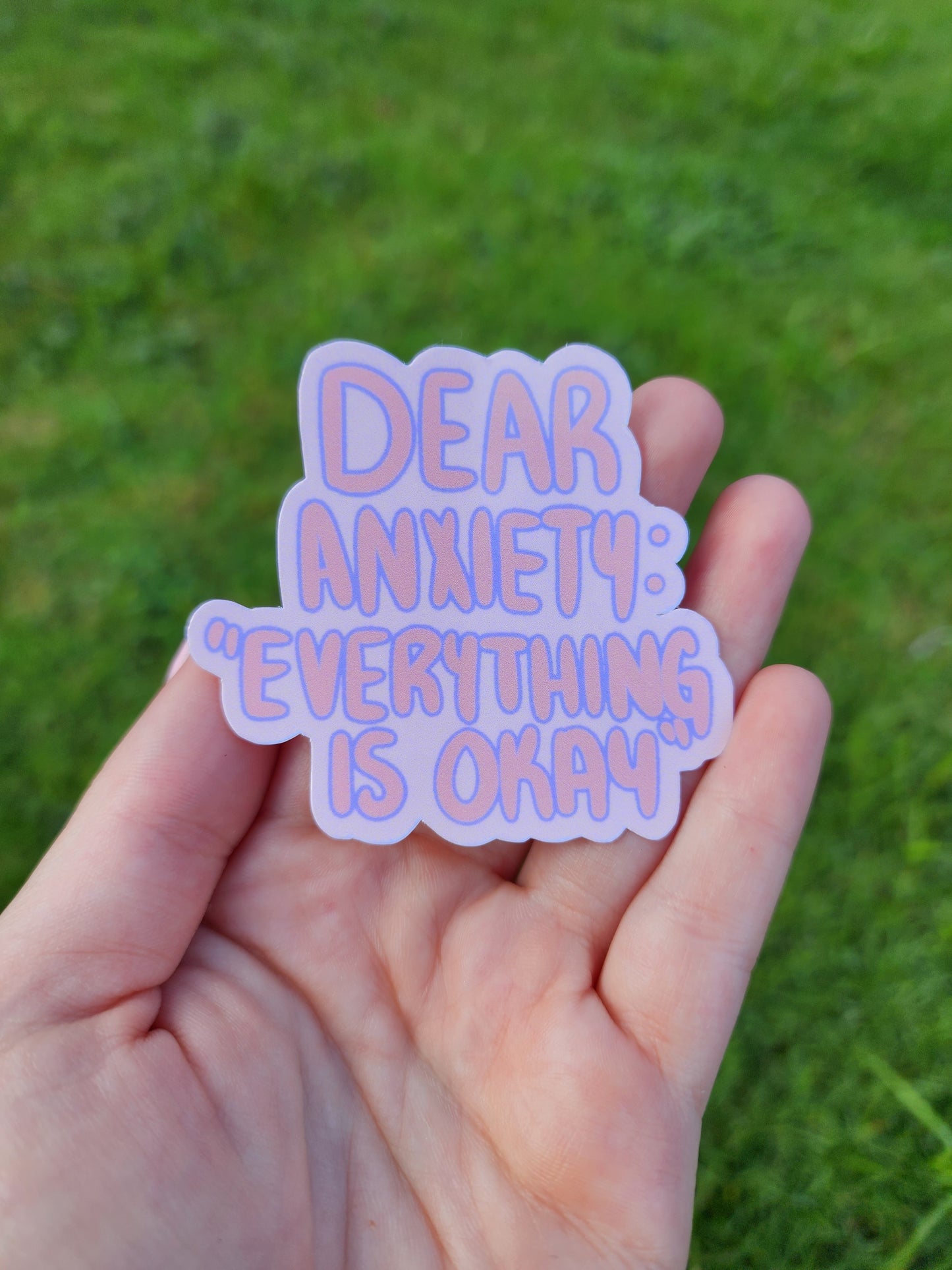 Anxiety phrases Stickers